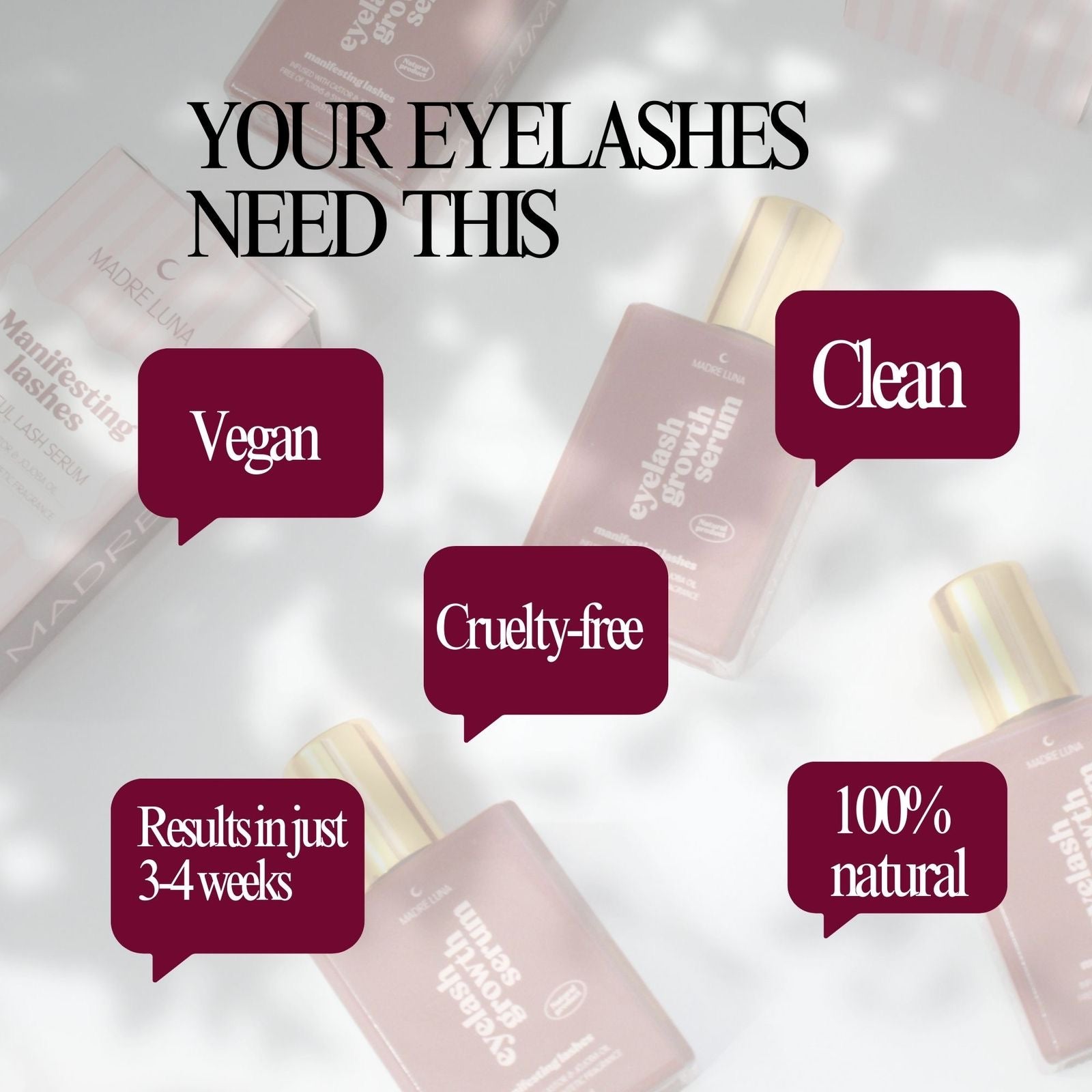 Manifesting lashes - suero para crecimiento de pestañas