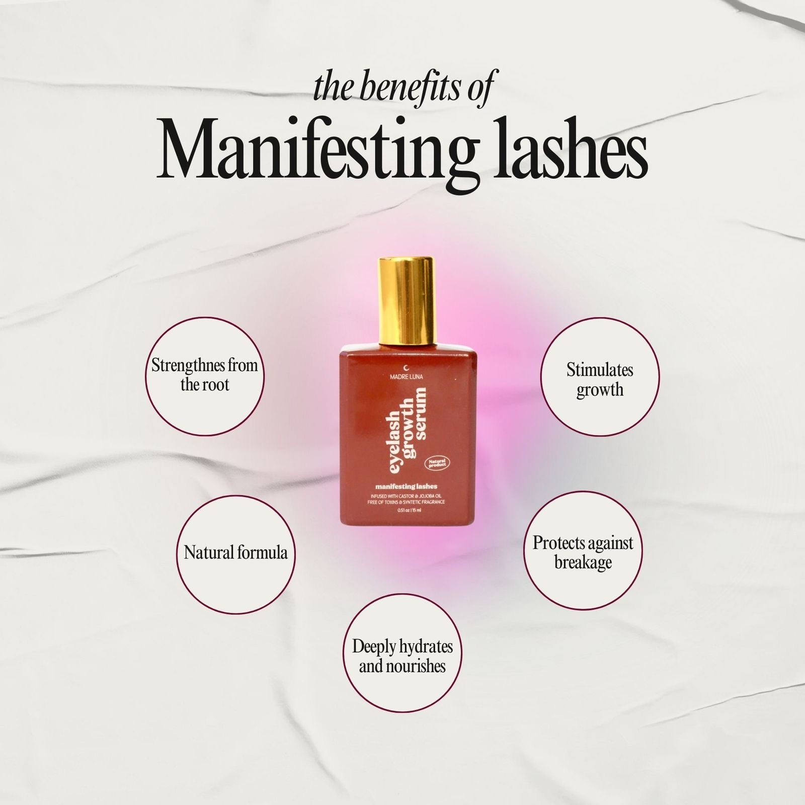Manifesting lashes - suero para crecimiento de pestañas