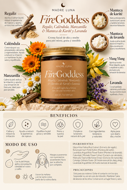 Fire Goddess- Light Face Lotion for Rosacea