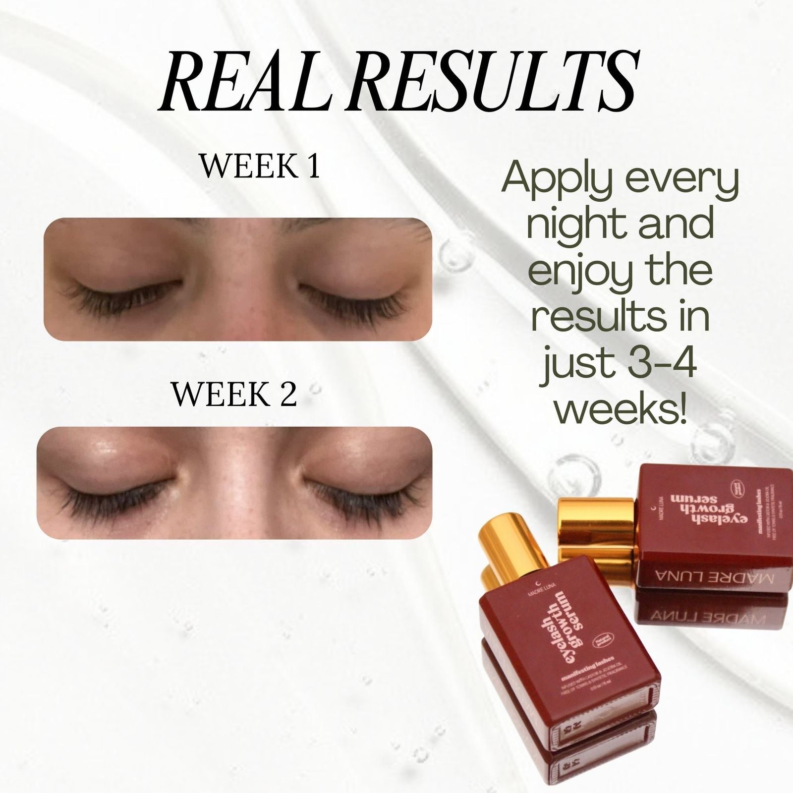 Manifesting lashes- eyelash grow serum