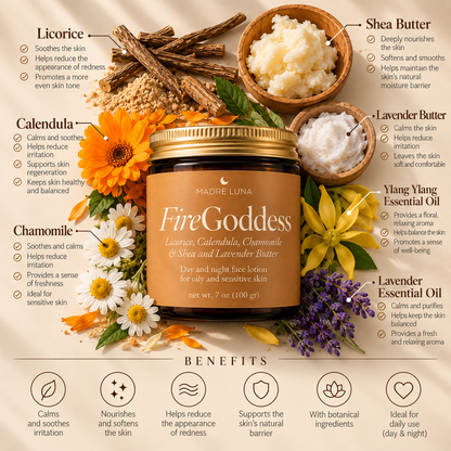 Fire Goddess- Light Face Lotion for Rosacea