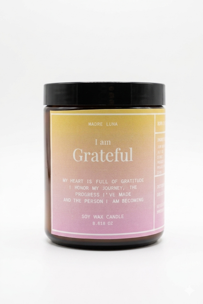 I am Grateful- Soy Wax Candle