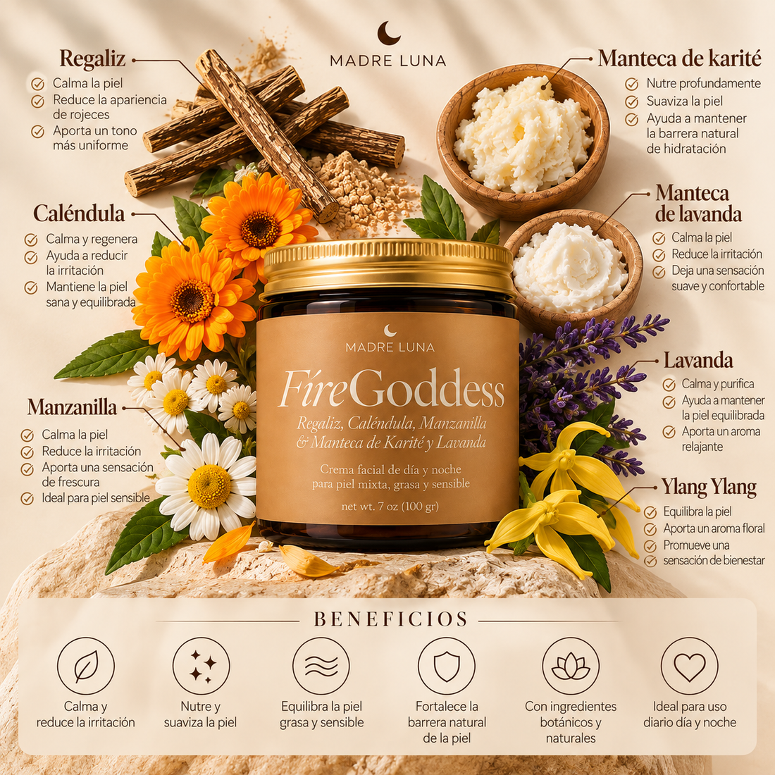 Fire Goddess- Light Face Lotion for Rosacea