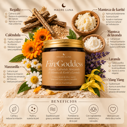 Fire Goddess- Light Face Lotion for Rosacea
