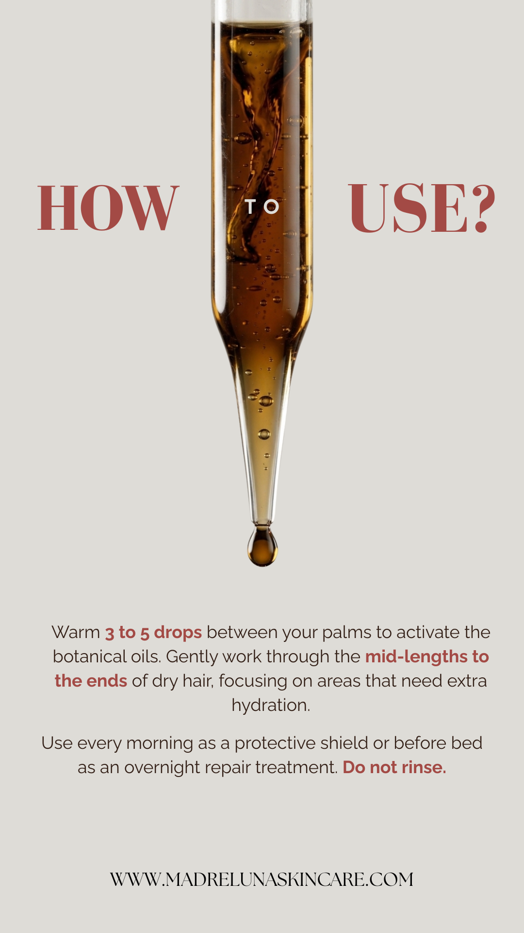 Care for Hair - Hair Serum with Marula &amp; Jojoba