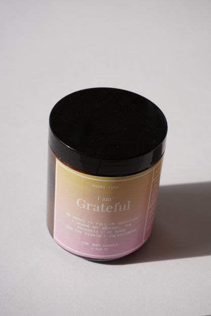 I am Grateful- Soy Wax Candle