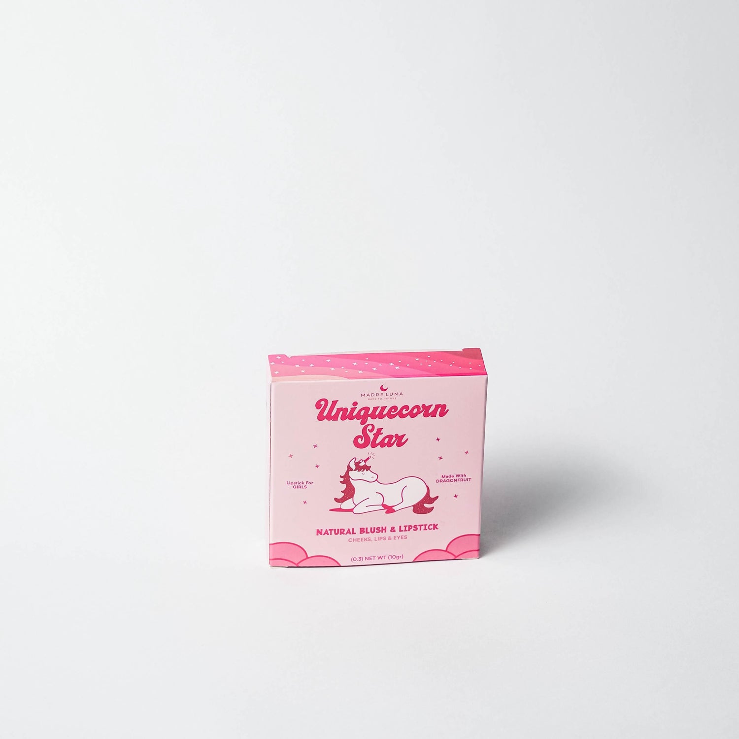 Uniquecorn star lipstick for girls with dragonfruit