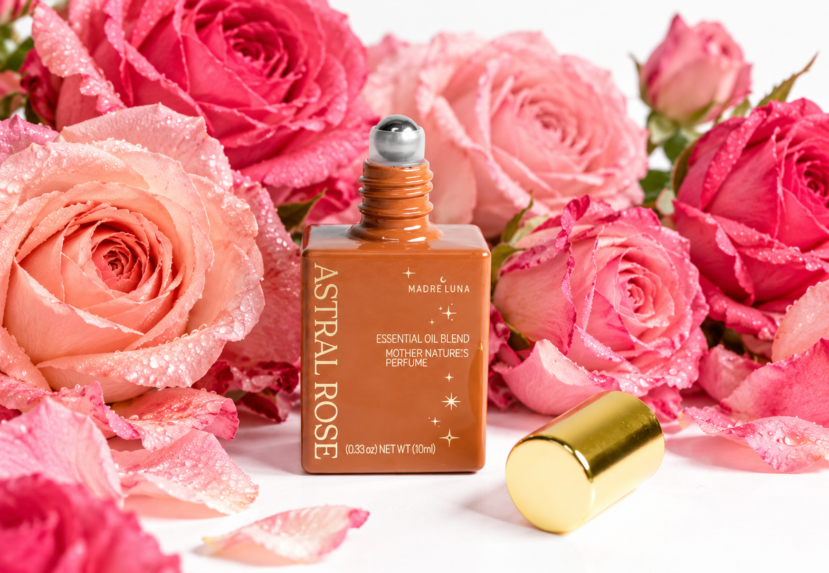 Perfume roll-on orgánico ASTRAL ROSE