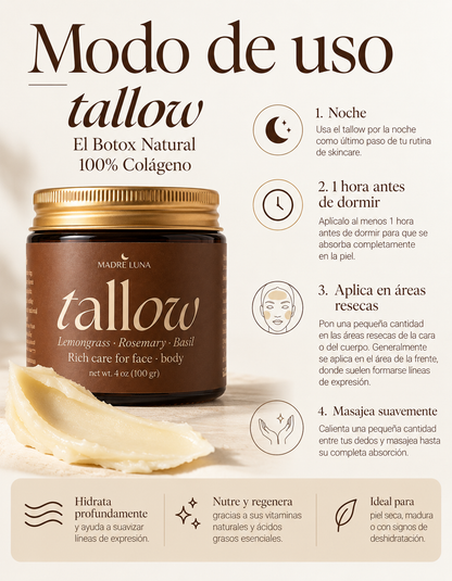 Tallow Balm with Lemongrass + Basil &amp; Rosemary