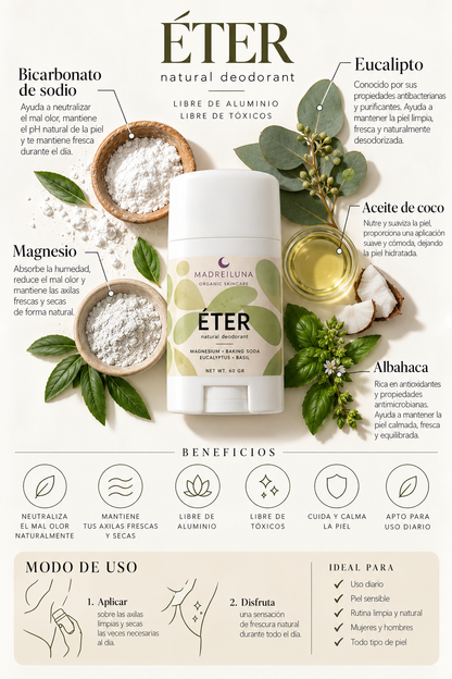 ÉTER - Natural deodorant with Magnesium