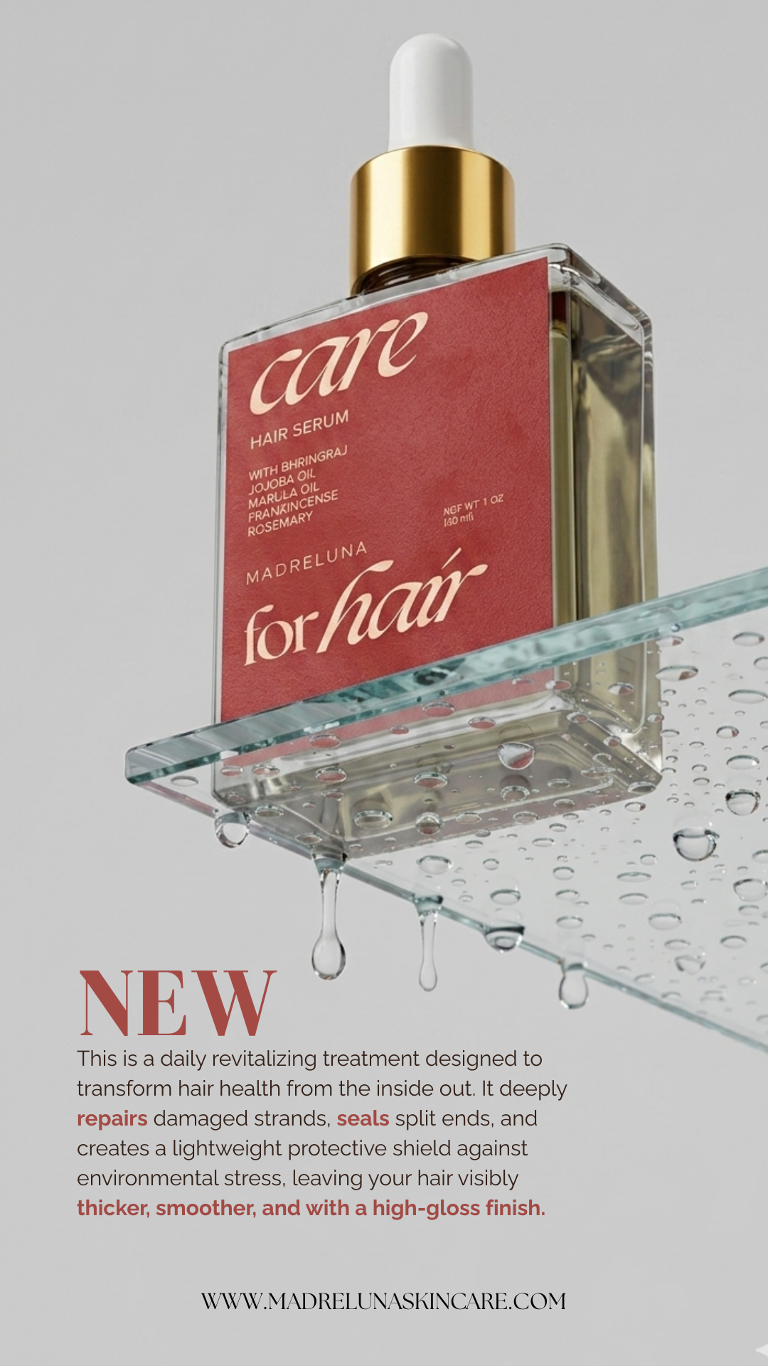 Care for Hair - Hair Serum with Marula &amp; Jojoba