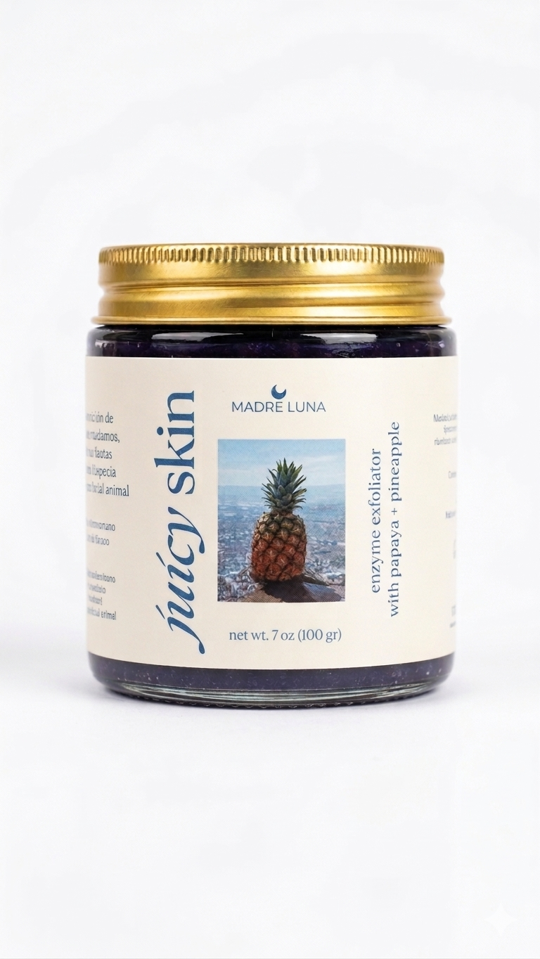 Juicy Skin Face Exfoliator with Papaya and Pineapple Enzymes