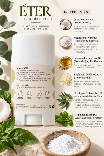 ÉTER - Natural deodorant with Magnesium