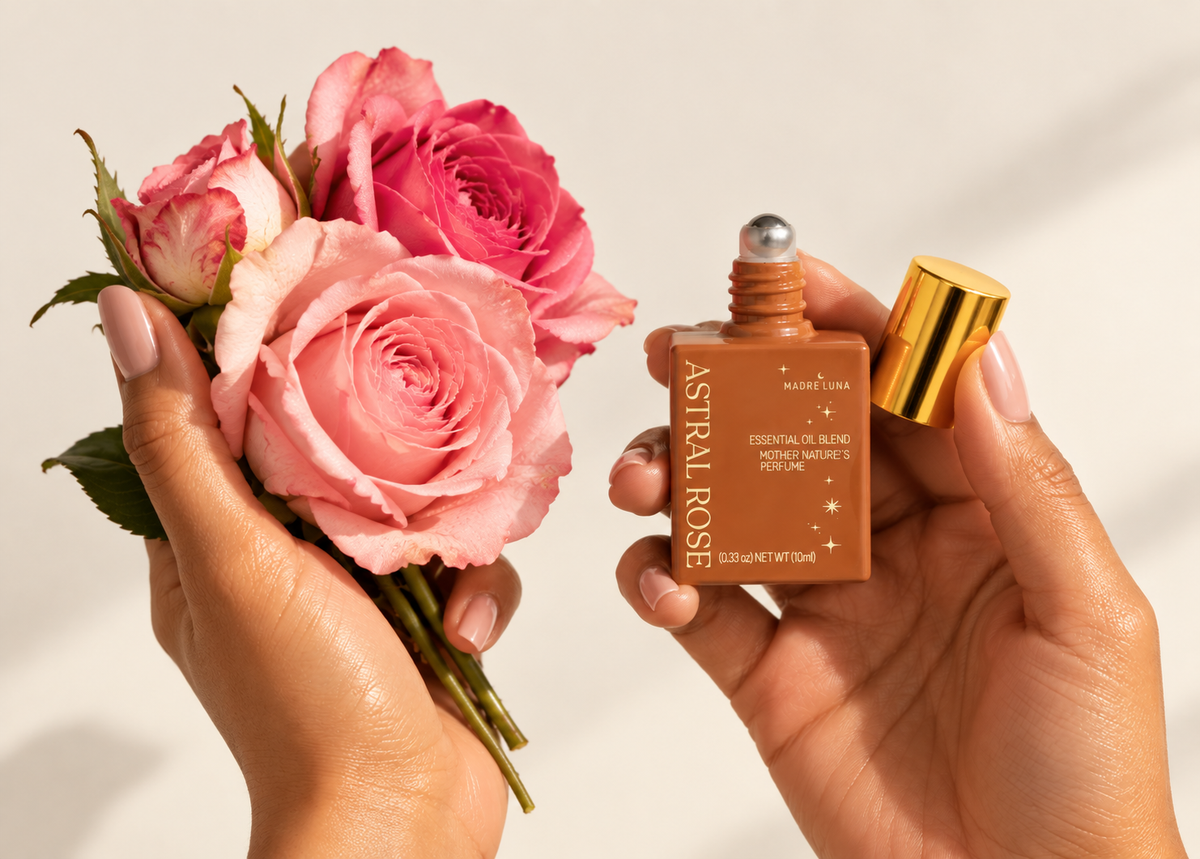 Perfume roll-on orgánico ASTRAL ROSE