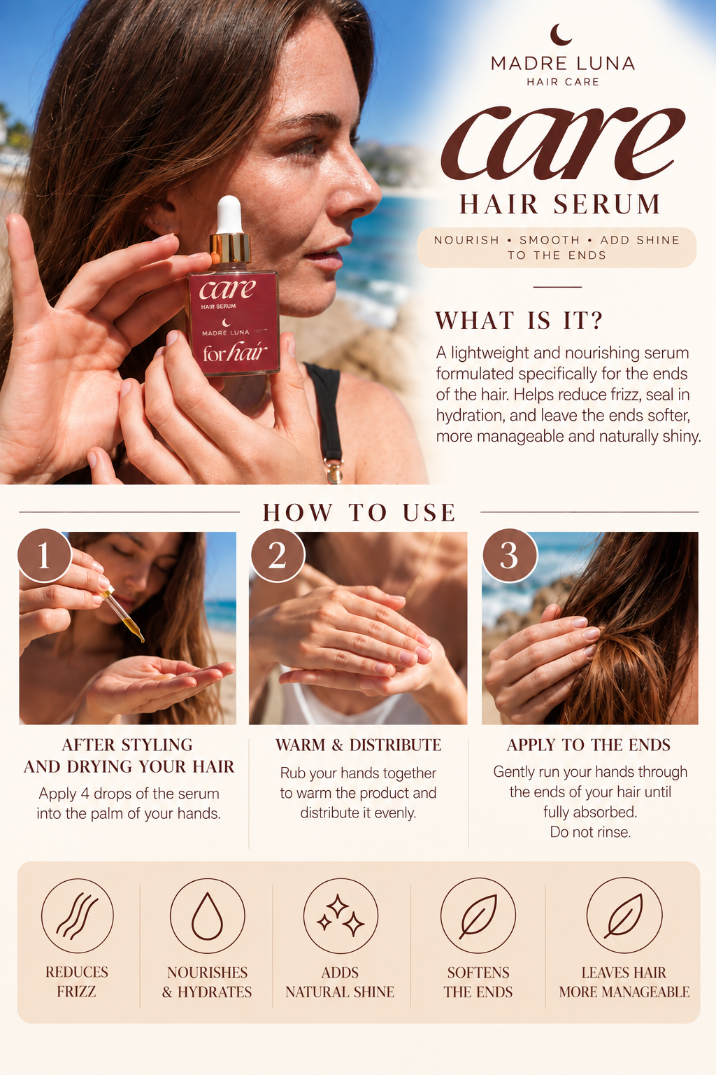Cuidado capilar - Sérum capilar con marula y jojoba
